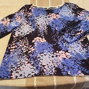 Talbots Multicolor Floral Sweater